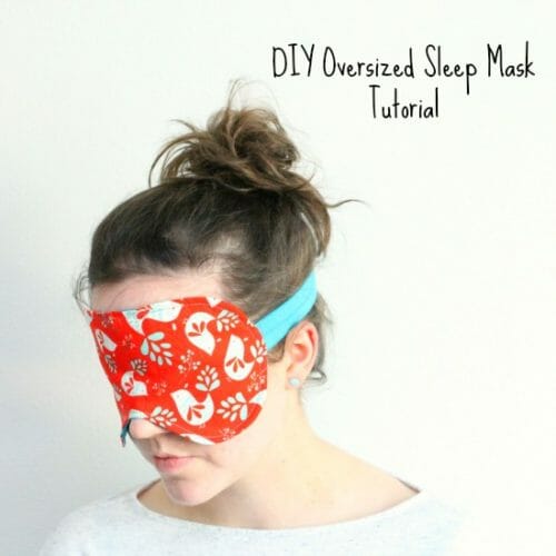 This larger sized sleep mask pattern really makes sure no light gets in and is perfect for travel or daytime naps. It's lined with satin for a luxury feel.
