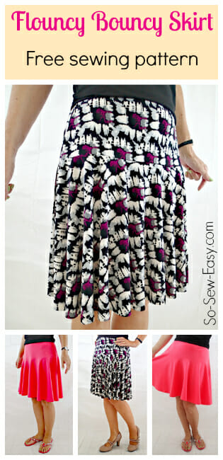 Free Skirt Pattern - The Flouncy Bouncy Skirt | So Sew Easy