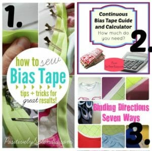 Pick of the best pins for bias, piping and binding tutorials