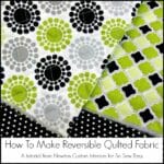 How to make your own reversible quilted fabric for use in bags and home decor. Love that I can have two different fabrics front and back with this.