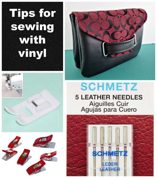 Easy tips for sewing with vinyl and how to get great results with this tricky material for excellent bag-making