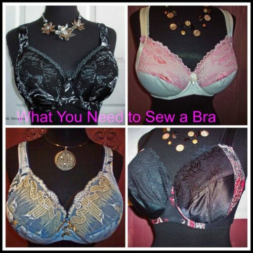 What you need to sew a bra. Start of a new lingerie sewing series - looking at machine and stitches needed, patterns, basic supplies and other equipment.