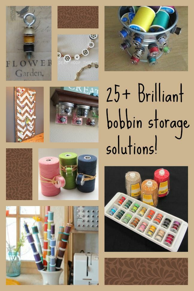 Brilliant bobbin storage solutions. Some genius ideas here and links to some amazing ones you can by too.