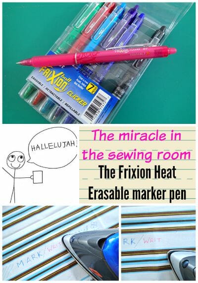 20x Heat Erase Pen Erasable Refill Tailor's Chalk Fabric Marker For Sewing Tool 