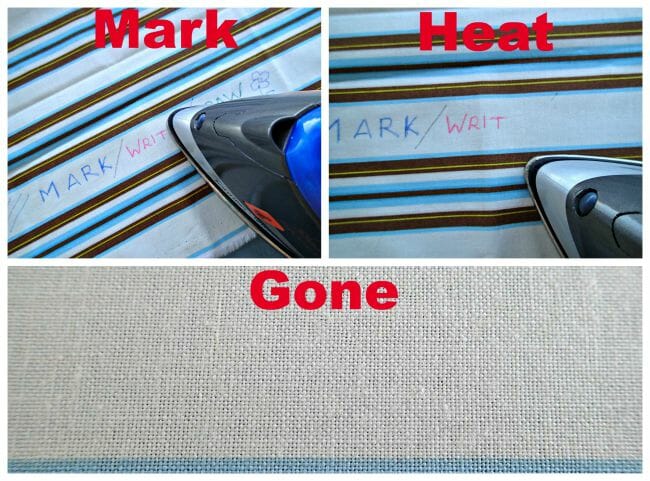 Change your (sewing) life with the Frixion pen for marking on fabric. Marks well and then disappears with heat.