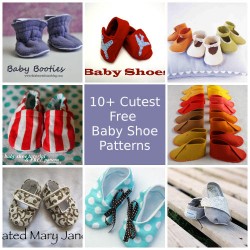 Cutest Free Baby Shoes Patterns. These can be addictive to sew!