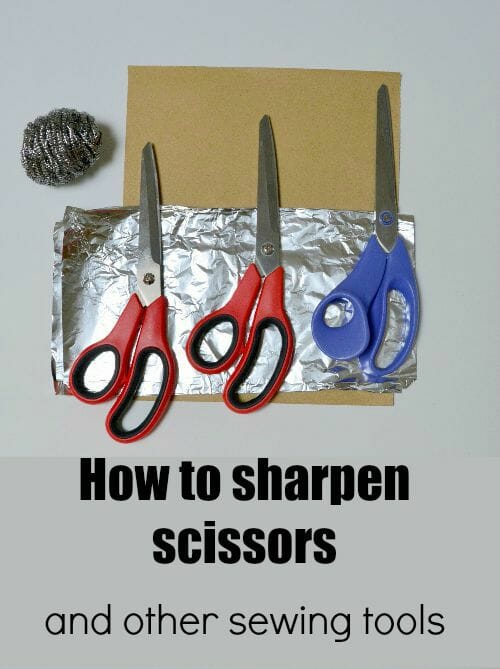 How you can sharpen your own sewing scissors and other sewing supplies such as your rotary cutter and pins