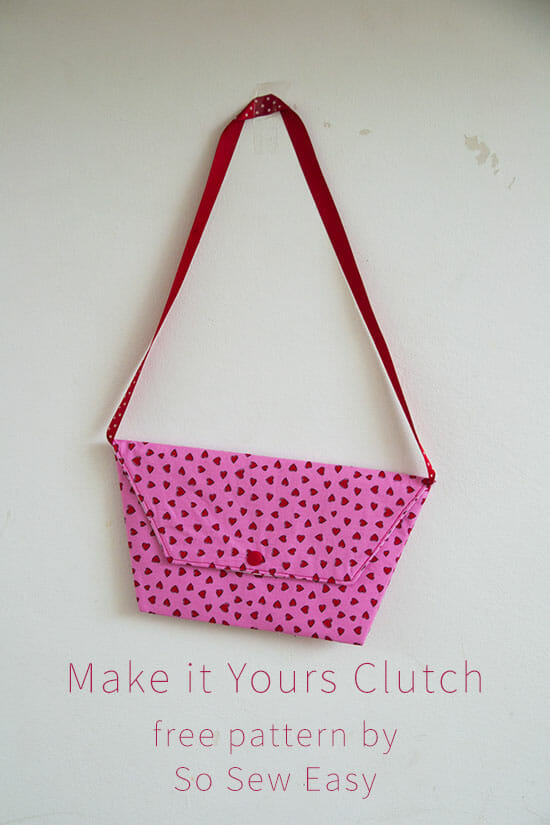 Make it yours Clutch bag - Pienkel for So Sew Easy