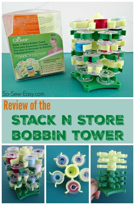 Look at the features of the Stack n Store Bobbin Tower - makes sewing storage more fun