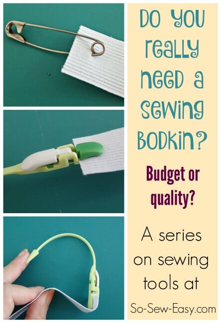 Can you make sewing more fun, quicker or easier by using a quality tool compared to the budget version. Today - the bodkin.
