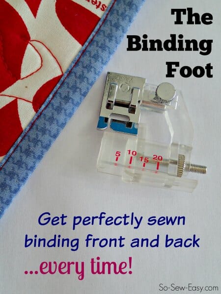 how to use the binding foot