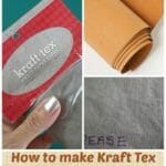 Kraft Tex washing comparison. Different methods and results on test. How to make Kraft Tex look like leather.