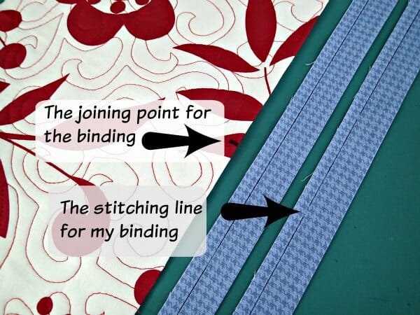 how to join quilt binding