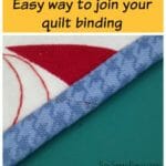 I've always struggled to get the perfect join and fit when joining my binding but with this tip it was perfect first time - and every time!