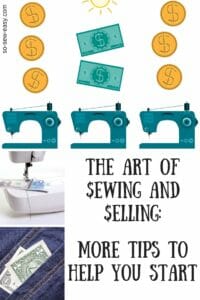 sewing and selling