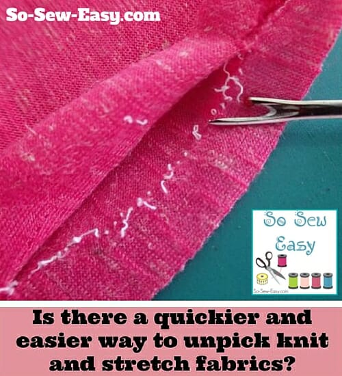 unpick knit fabrics