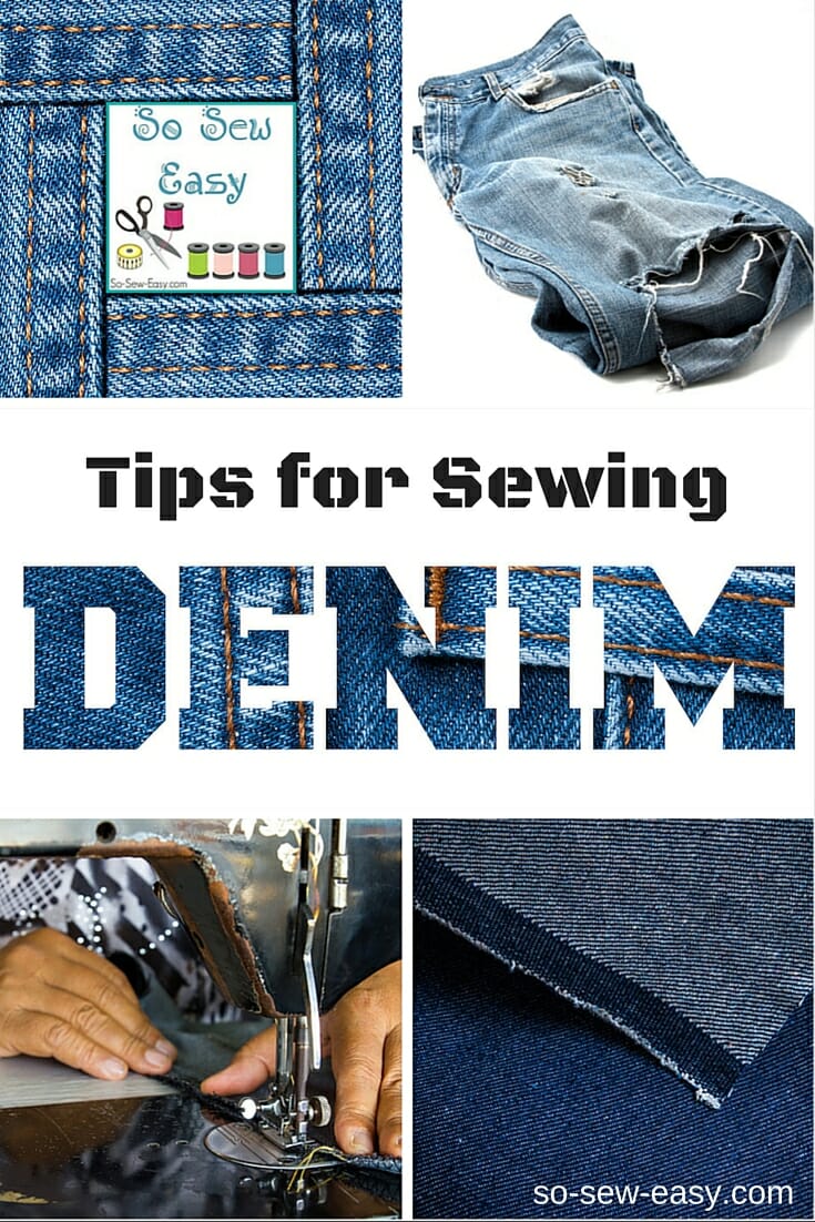 Strengt Anvendelse Salg Tips For Sewing Denim: Easier Than You Think! - So Sew Easy