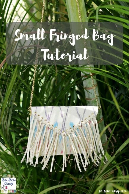 Small Fringed Bag Tutorial | So Sew Easy