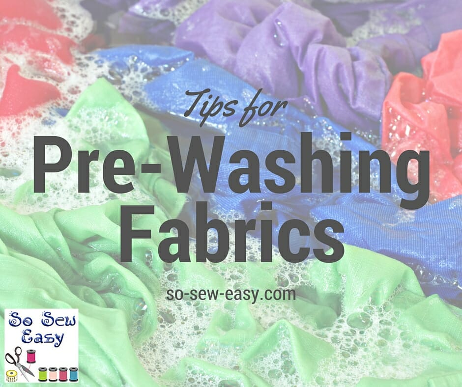 pre-washing fabrics