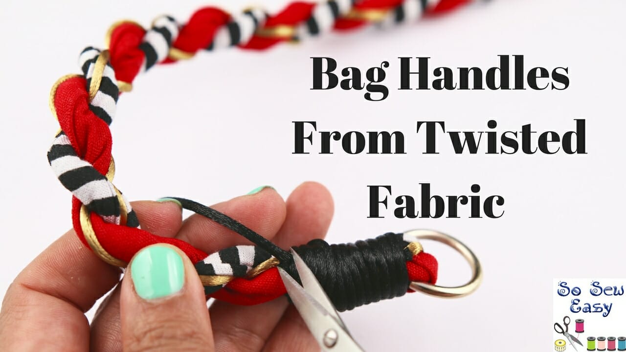 bag handles from twisted fabric