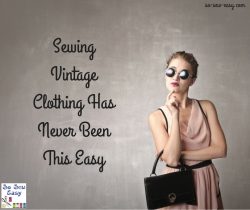 sewing vintage clothing