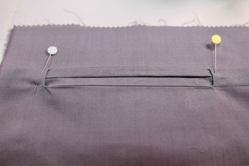 How to Make a Double Welt Pocket Using the 5 Lines Method