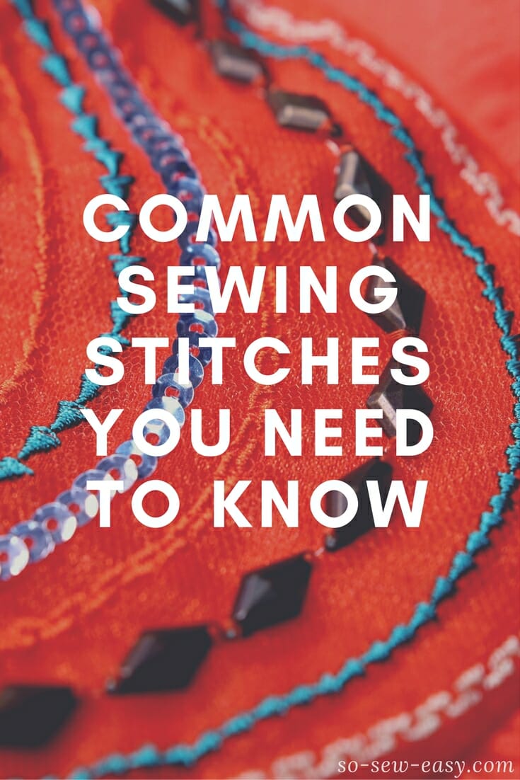 common sewing stitches
