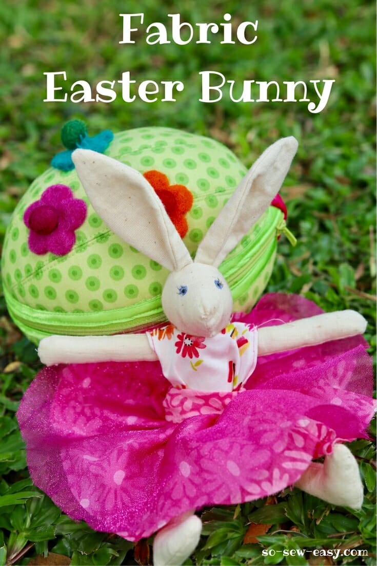 fabric easter bunny