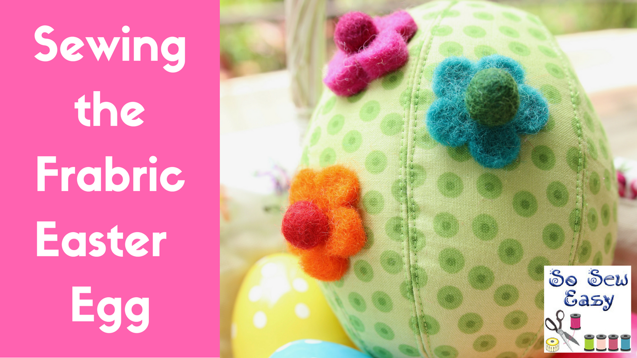 fabric easter egg video tutorial