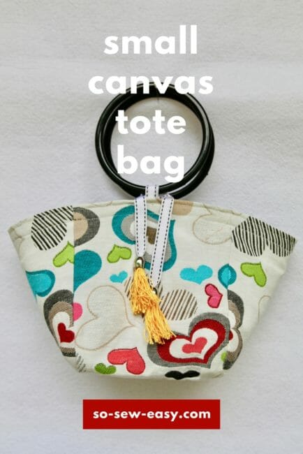 small canvas tote bag