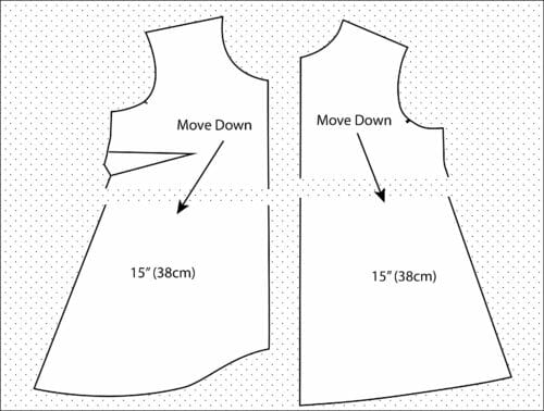 lengthen sewing pattern