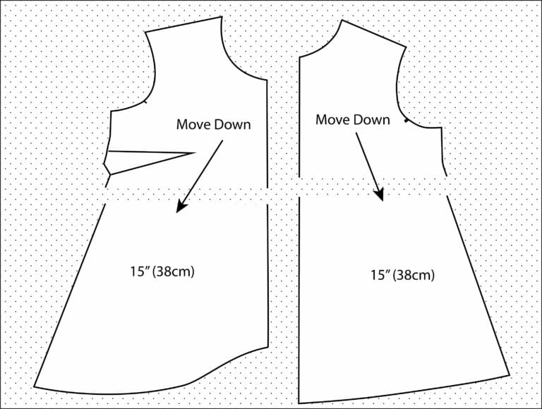 How to lengthen a sewing pattern using the Hi-Low T-Shirt to illustrate ...