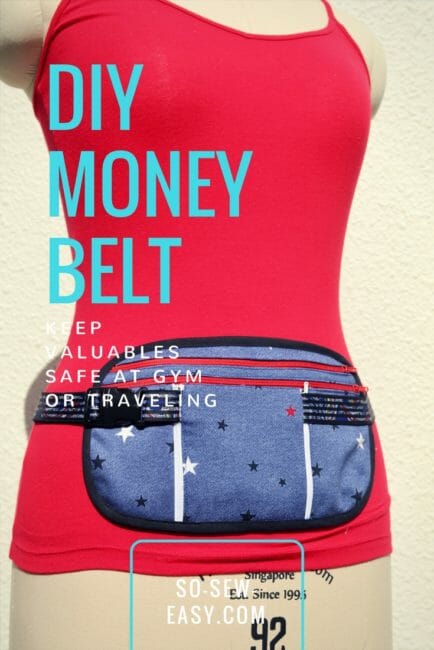 DIY Running Belt And Travel Belt - FREE Pattern & Tutorial | So Sew Easy