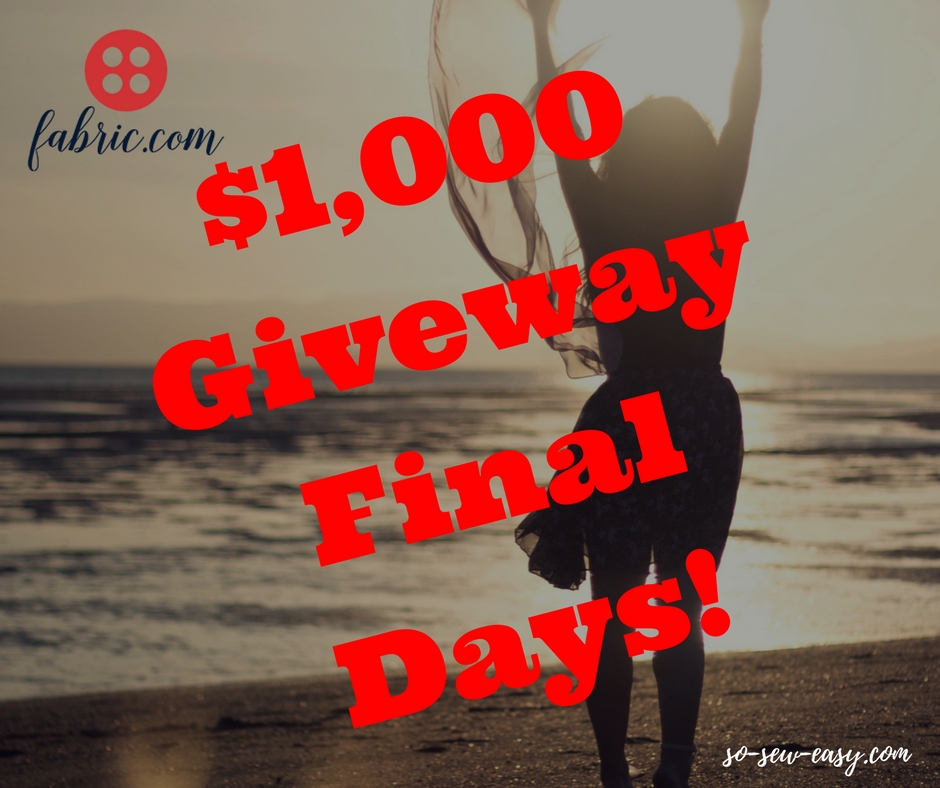 Giveaway Final days