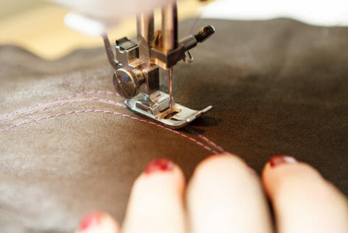sewing leather