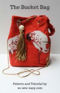 Download the Easy Bucket Bag Purse Pattern - Fabric Or Leather