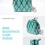 mini backpack coin purse pattern