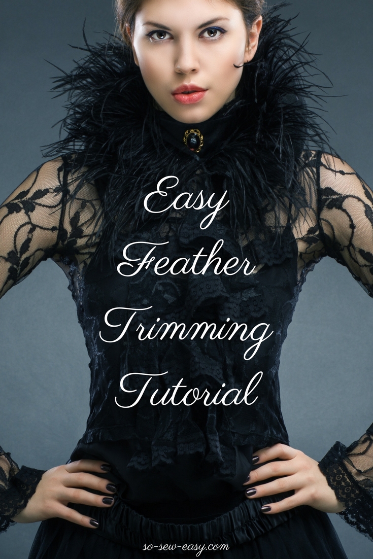 Easy Feather Trimming Tutorial