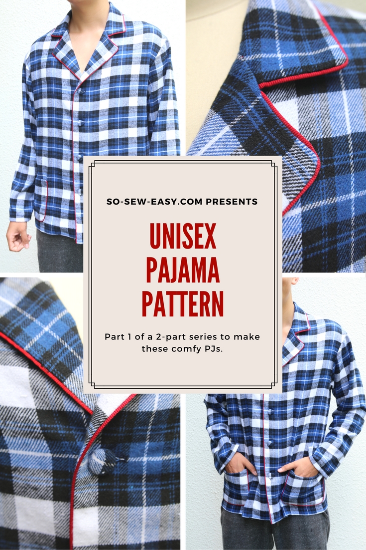 unisex pajama pattern