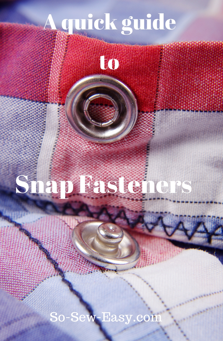 How To Add KAM Snaps – to Any Project! – Sewing