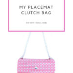 placemat clutch bag