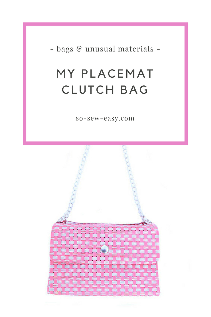 placemat clutch bag