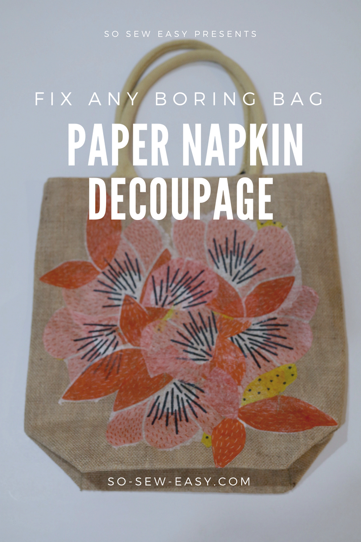 paper napkin decoupage