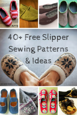 slipper sewing patterns