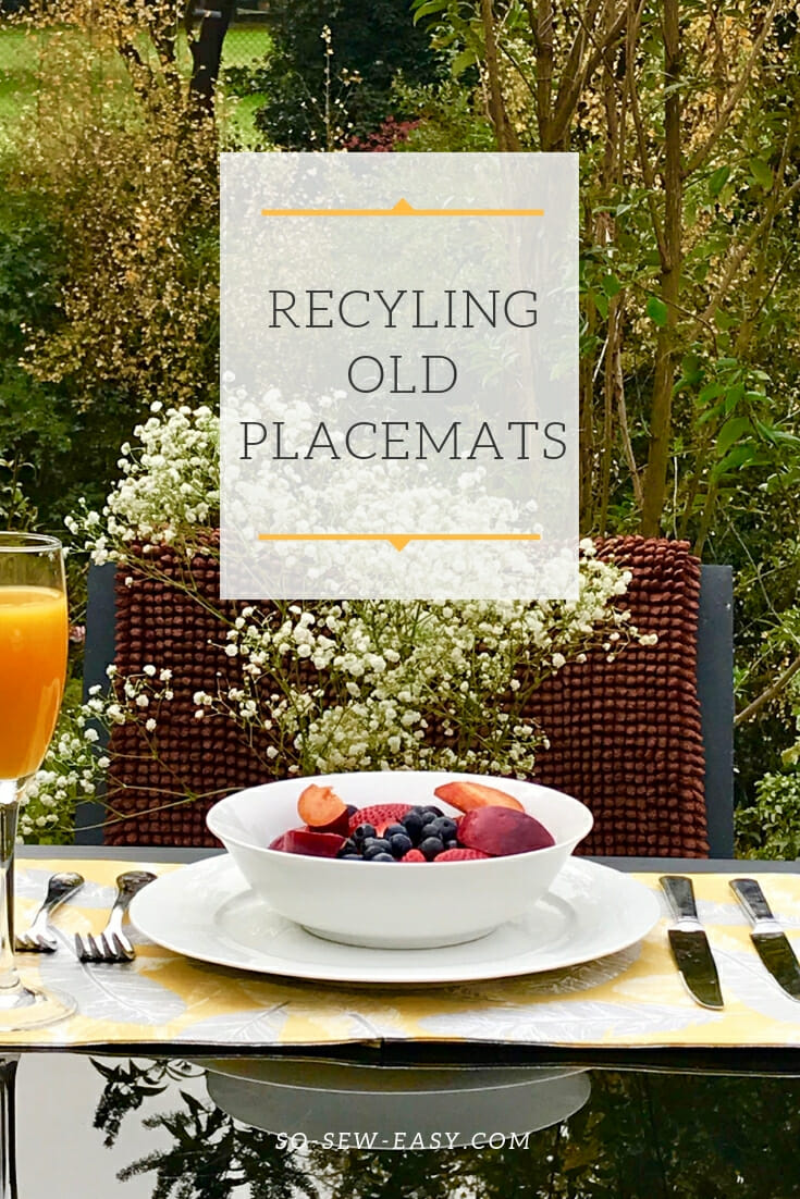 recycling old placemats