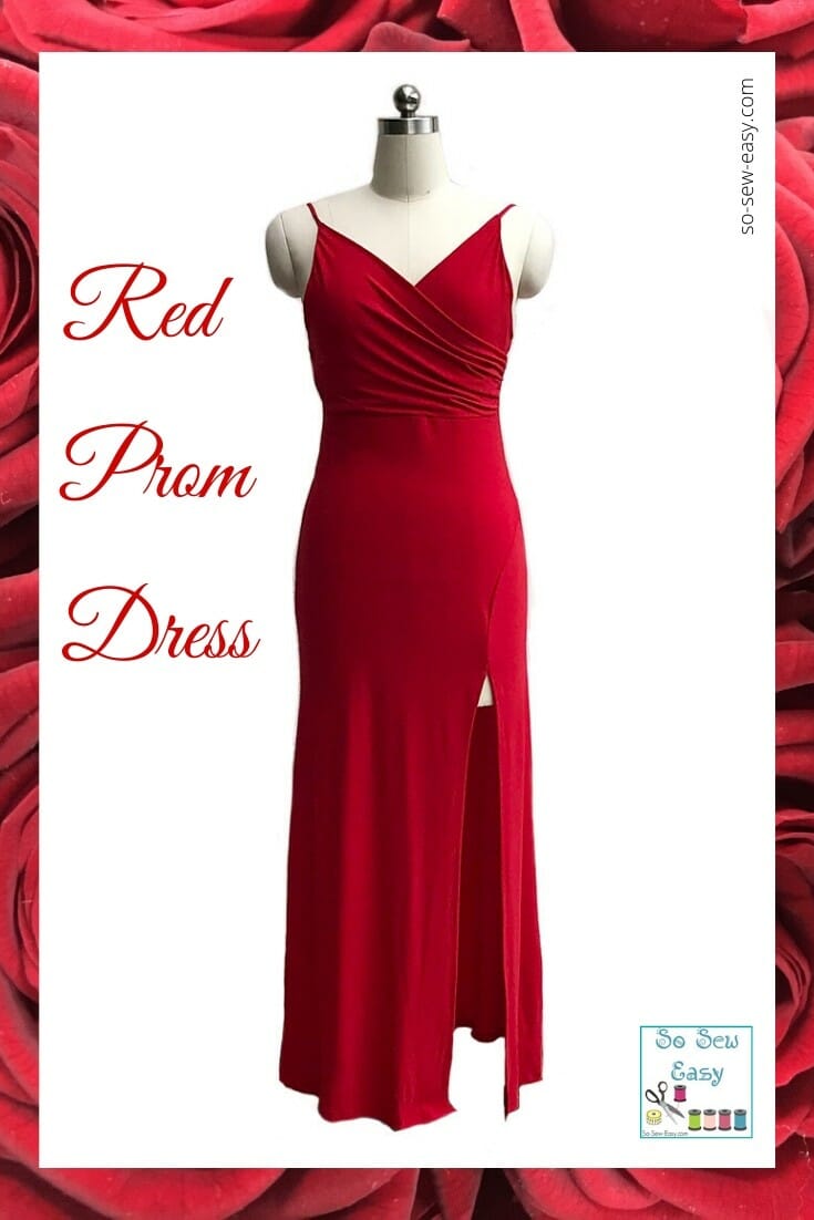 gown Digital PDF sewing pattern Prom dress pattern for women with high slits