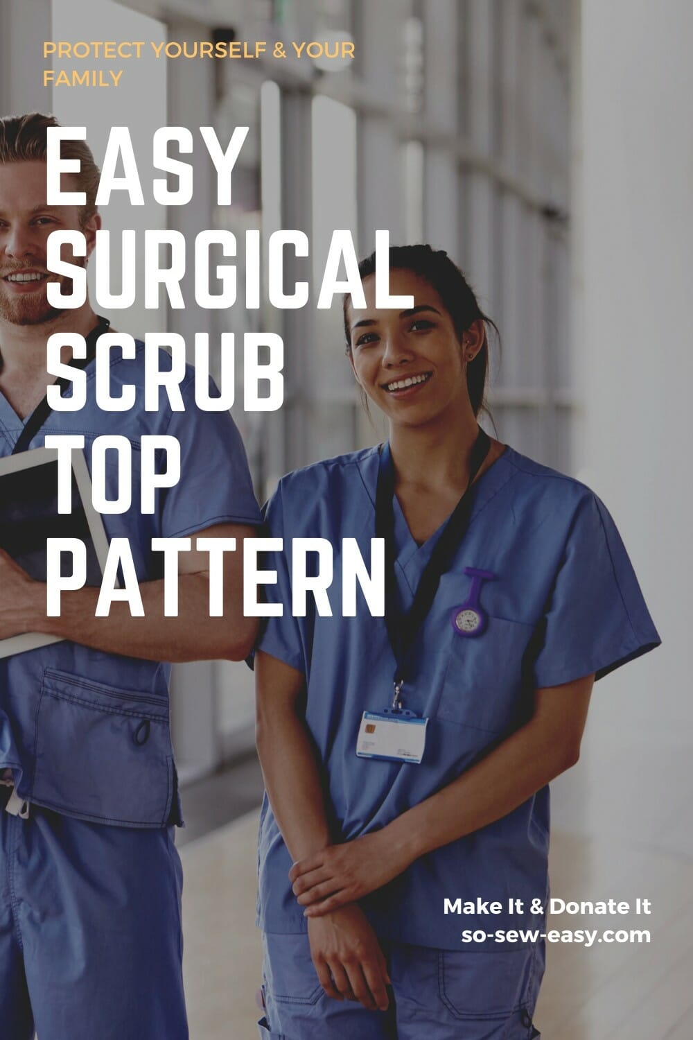 easy surgical scrubs top pattern