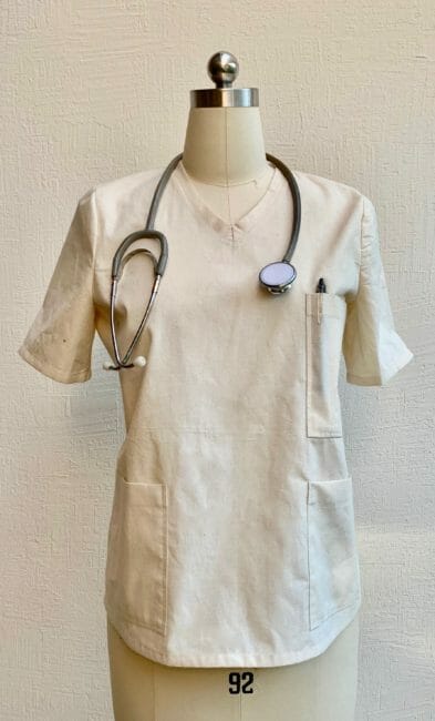 easy surgical scrub top pattern