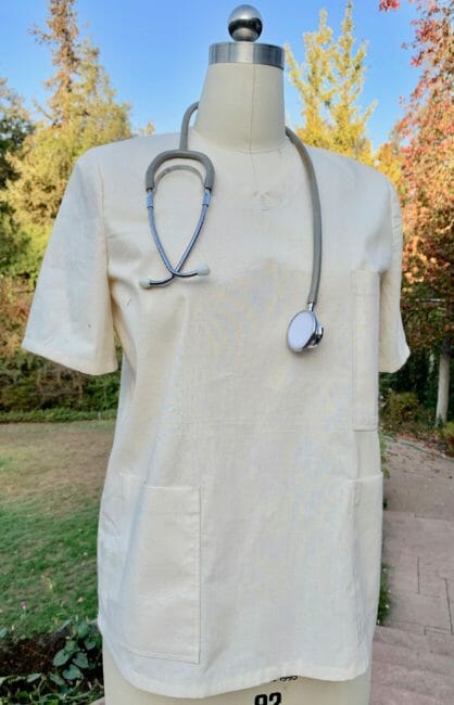 easy surgical scrub top pattern