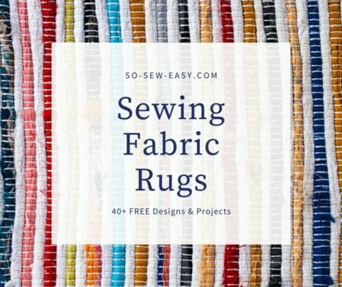 sewing fabric rugs